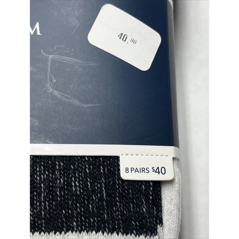 Club Room Crew Socks 8-Pack Cushioned Foot Men's Shoe SZ 7-12 Sock SZ 10-13‎